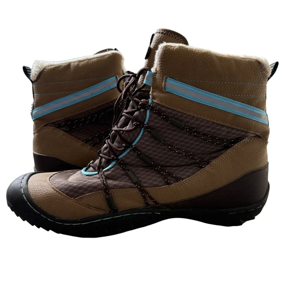J-41 Kansas Weather-Ready Faux Fur Winter‎ Boots Brown Women's 11 / Men's 9.5